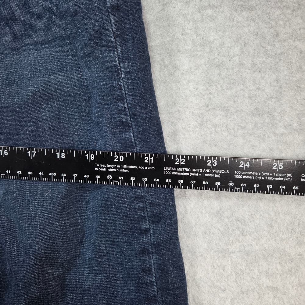 7 For All Mankind Austyn Jeans Womens 36 Dark Wash Relaxed Straight Stretch - Picture 6 of 9